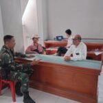 Babinsa Pengiangan Komsos dengan Aparatur Desa Jelang Nyepi dan Idul Fitri