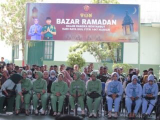 Bazar Ramadhan TNI di Kodim 1014/Pangkalan Bun, Sediakan Sembako Murah untuk Prajurit dan Masyarakat