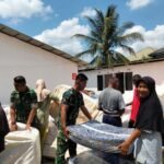 Bantuan BNPB Tiba di Huntara Langkahan, TNI Dampingi Penyaluran Kasur untuk Korban Banjir