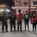 Perkuat Keamanan Lingkungan, Babinsa Rappang Pimpin Patroli Siskamling Gabungan