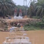 Harapan Warga Desa Batu Gajah Semakin Nyata, Pembangunan Jembatan Garuda Kodim 0313/KPR Berjalan Pesat