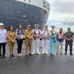 Dorong Sektor Pariwisata ke Kancah Dunia, Dandim 1310/Bitung Bersama Forkopimda Sambut Kedatangan Kapal Pesiar Queen Mary 2
