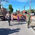 Tanamkan Cinta Budaya Sejak Dini, Siswa BBS Gelar Pawai Ogoh-ogoh Dikawal Babinsa