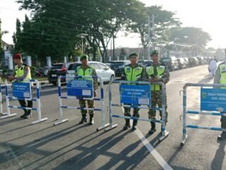 Kodim 0709/Kebumen Kerahkan Personel, Jamin Keamanan Sholat Idul Fitri di Kebumen
