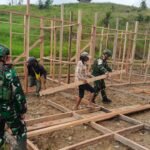 Pos Serambakon Satgas Swasembada Yonif 751/VJS Anjangsana ke Kampung Wanbakon: Dukung Program Pemerintah Bangun Dapur MBG