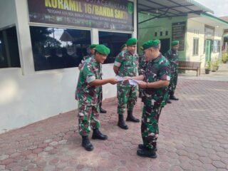 Apel Kembali Cuti Lebaran, Kodim 0103/Aceh Utara Pastikan Seluruh Personel Siap Tugas