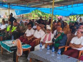 Babinsa Koramil 1612-05/Satarmese Hadiri Halal Bihalal, Wujud Kedekatan dengan Warga