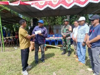 Babinsa Koramil 1612-05/Satar Mese Hadiri Pembukaan Turnamen Paskah Cup di Hilihintir