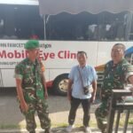 Babinsa Desa Abuan Laksanakan Pengamanan dan Pemantauan Kegiatan Bakti Sosial Kesehatan Mata