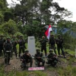 Patroli Patok RI–PNG: Pos Denom Yonif 751/VJS Satgas Swasembada Rawat Patok MM 7.1, Tegaskan Kedaulatan NKRI di Perbatasan