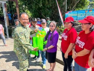 Dandim 1310 Bitung Bersama Forkopimda dan Perangkat Pemdes Melaksanakan Groundbreaking Jembatan Garuda di Empat Titik Wilayah Bitung - Minut