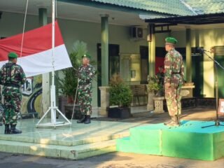 Kasdim Tabanan Pimpin Upacara Bendera, Tekankan Kesehatan hingga Loyalitas Prajurit