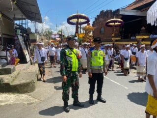 Gelar Pengamanan, Aparat TNI Polri Di Timuhun Pastikan Melasti Aman Dan Lancar