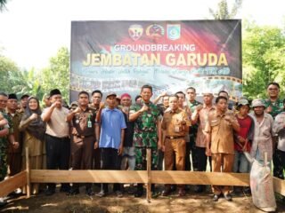 Ground Breaking Jembatan Garuda, Wujud Nyata Kemanunggalan TNI dan Rakyat di Lombok Barat