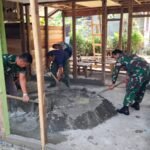 Jajaran Korem 012/TU Percepat Penyempurnaan RTLH Lewat Pengecoran Lantai