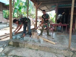 Kodim 0105/Abar Lewat TMMD Ke-127 Bangun Mimpi di Usia Senja