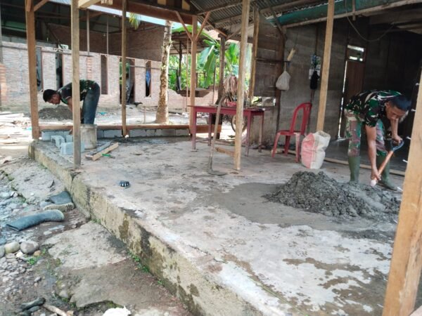 Rumah Usang Disulap TMMD Ke-127 Kodim 0105/Abar