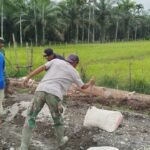 Peluh dan Semen dalam TMMD Ke-127 Kodim 0105/Abar