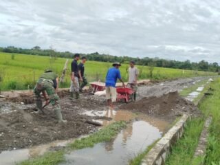 TMMD Ke-127 Kodim 0105/Abar Percepat Progres di Hari ke-22