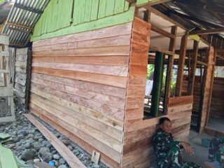 TMMD Nagan Raya Bangun Harapan di Rumah Ibu Tek Nong