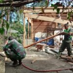 Gotong Royong Satgas TMMD dan Warga Wujudkan RTLH Layak Huni