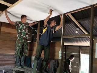 Pekerjaan Memasuki Tahap Plafon, Rumah Ani Sarlini Semakin Nyata