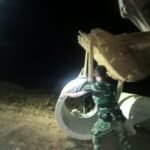 Gorong-Gorong Didistribusikan Malam Hari, Bukti Keseriusan Satgas TMMD