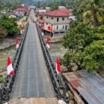 Peresmian 218 Jembatan Oleh Presiden RI Dihadiri Oleh Sejumlah Pejabat Utama Kodam XV/Pattimura secara Daring.