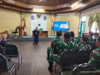 Prajurit dan PNS Kodim 0909/Kutai Timur Dapat Sosialisasi Deteksi Dini Kanker