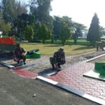 Kodim 0114/Aceh Jaya Laksanakan Pemeliharaan Pangkalan untuk Ciptakan Lingkungan Asri