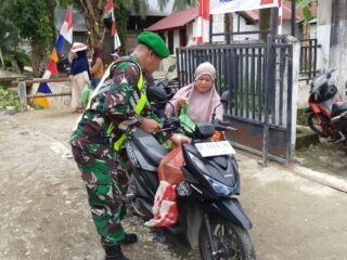 Warga Lueng Jawa Padati Lokasi Penutupan TMMD