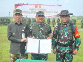 Upacara Penutupan TMMD ke-127 Kodim 0105/Aceh Barat Dipimpin Kasdam Iskandar Muda
