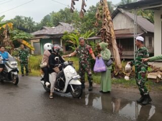 Ramadan 1447 H, Koramil Simpur Hadir Lewat Kegiatan Sosial Untuk Warga