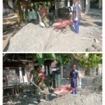 Semangat Pengabdian di Bulan Ramadhan, Babinsa Bantu Warga Bangun Rumah di Gampong Tamping