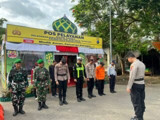 Posko Rest Area Muara Tapus Siaga Amankan Arus Lalu Lintas Jelang Lebaran