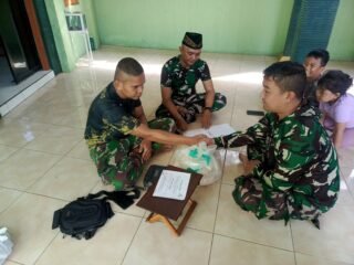 Keluarga Besar Kodim 1003/HSS Himpun Zakat Fitrah, Disalurkan ke Fakir Miskin dan Panti Asuhan