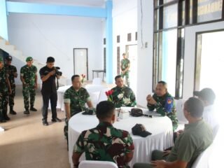 Pangdam XIII/Merdeka Tinjau Yon TP 915/Bitu’o, Disambut Hangat Dandim 1316 dan Bupati Boalemo.