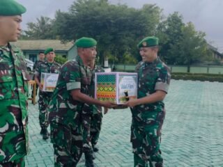 Apel Pelepasan Cuti Lebaran, Dandim 1010/Tapin Beri Arahan kepada Prajurit