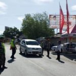 Koramil 05/Darul Makmur Kodim 0116/Nagan Raya Jajaran Korem 012/TU Amankan Posko Mudik Lebaran