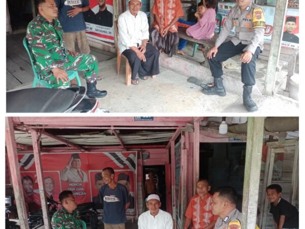 Kolaborasi Babinsa dan Babhinkamtibmas sambangi tokoh agama menyambut Idul Fitri