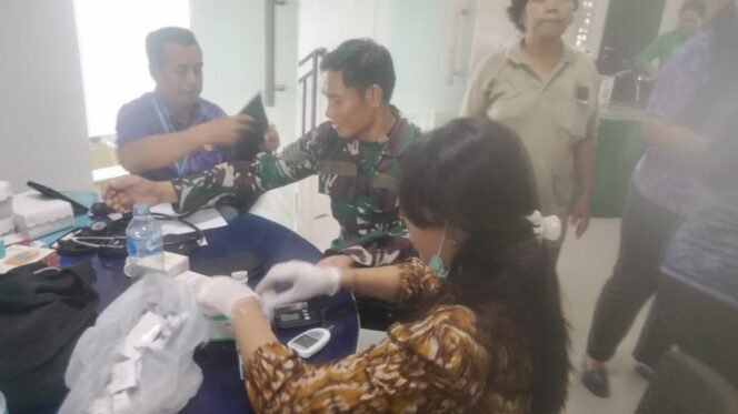 
					Cek Kesehatan Personel, Kodim Klungkung Laksanakan Posbindu