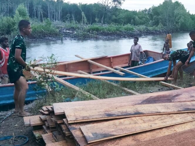 
					Masuki Tahap Awal, TMMD 128 Kodim Mimika Mulai Distribusi Material