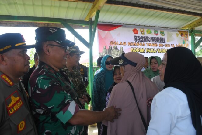 
					‎Pasar Murah TMMD Ke-128 Kodim 1430/Konut: Hadirkan Kepedulian Nyata, Ringankan Beban Masyarakat