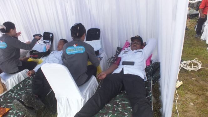 
					Aksi Donor Darah Semarakkan TMMD Ke-128, TNI dan Warga Bersatu dalam Misi Kemanusiaan