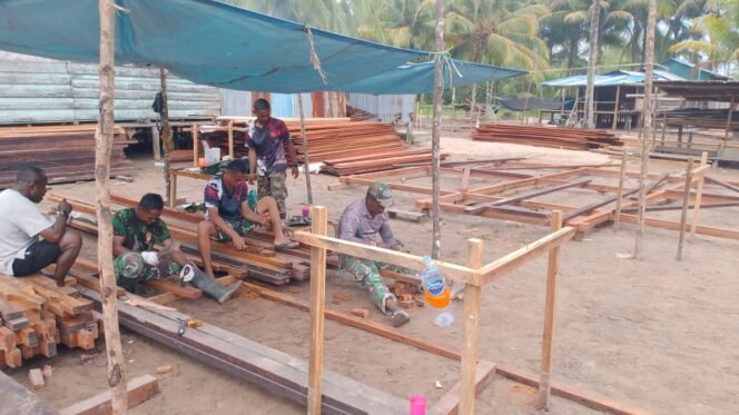 
					Satgas TMMD Ke-128 Fokus Kebut Pembangunan Rumah Warga di Hari Kedua