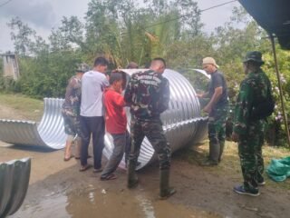 Pengerjaan Jembatan Aramco Dimulai, TNI Dukung Konektivitas Wilayah Aceh Selatan