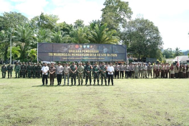 
					TMMD Ke-128 Bangun Jalan 2,5 Kilometer untuk Akses Antar Desa
