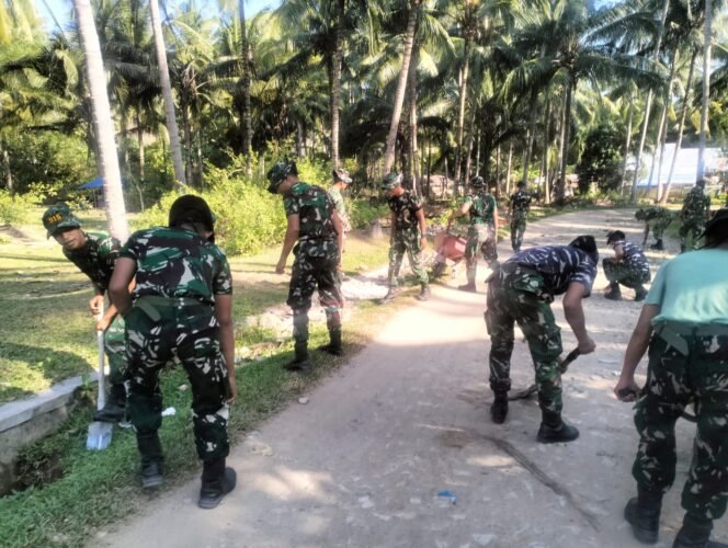 
					Wajah Baru Hutamonu Mulai Dirajut: Aksi Bersih Satgas TMMD 128