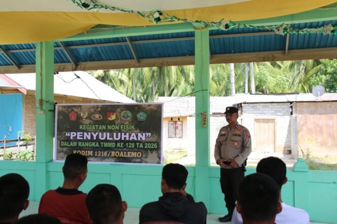 
					Satgas TMMD 1316/Boalemo Sosialisasikan Bahaya Miras Demi Ciptakan Lingkungan Kondusif