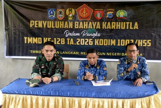 
					Kodim 1003/HSS Tekankan Edukasi Karhutla dalam Program TMMD ke-128 di Hulu Sungai Selatan